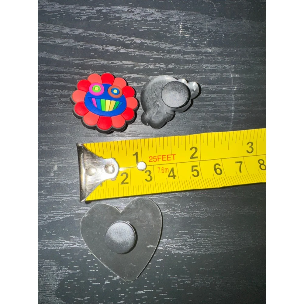 Murakami Flower Black Hearts Rainbow Drew Cloud Set Shoe Charms
